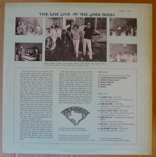 The Wig / The Georgetown Medical Band ‎– Live At The Jade Room LP