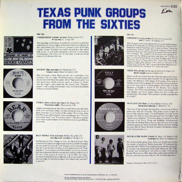 Various ‎– Texas Punk Groups From The Sixties LP (mint!)