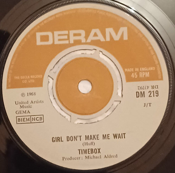 Timebox – Girl Don't Make Me Wait 45