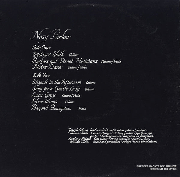 Nosy Parker  – Nosy Parker LP reissue unofficial